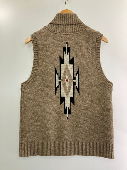 【中古品】【メンズ】 WESTRIDE ウエストライド KNIT VEST チマヨニットベスト トップス 145-240430-yn-07-min サイズ：S カラー：ブラウン系 万代Net店