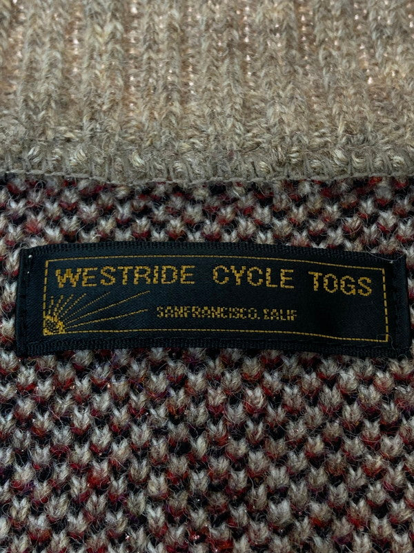 【中古品】【メンズ】 WESTRIDE ウエストライド KNIT VEST チマヨニットベスト トップス 145-240430-yn-07-min サイズ：S カラー：ブラウン系 万代Net店