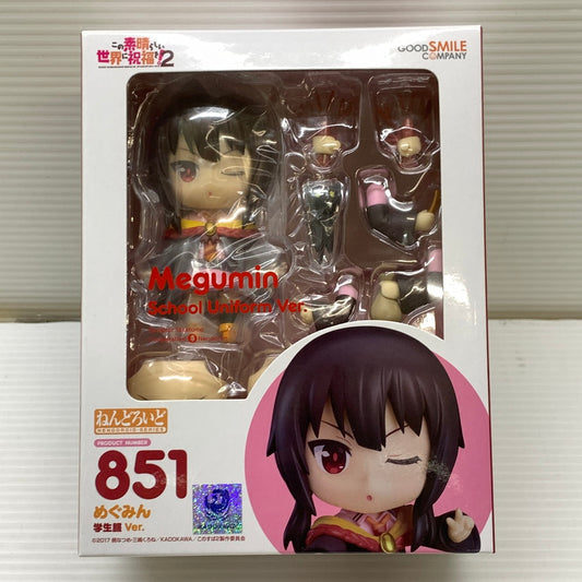 【中古品】 ねんどろいど めぐみん 学生服Ver. 「この素晴らしい世界に祝福を!2」 フィギュア グッドスマイルカンパニー このすば 053-251201-em-10-min 万代Net店
