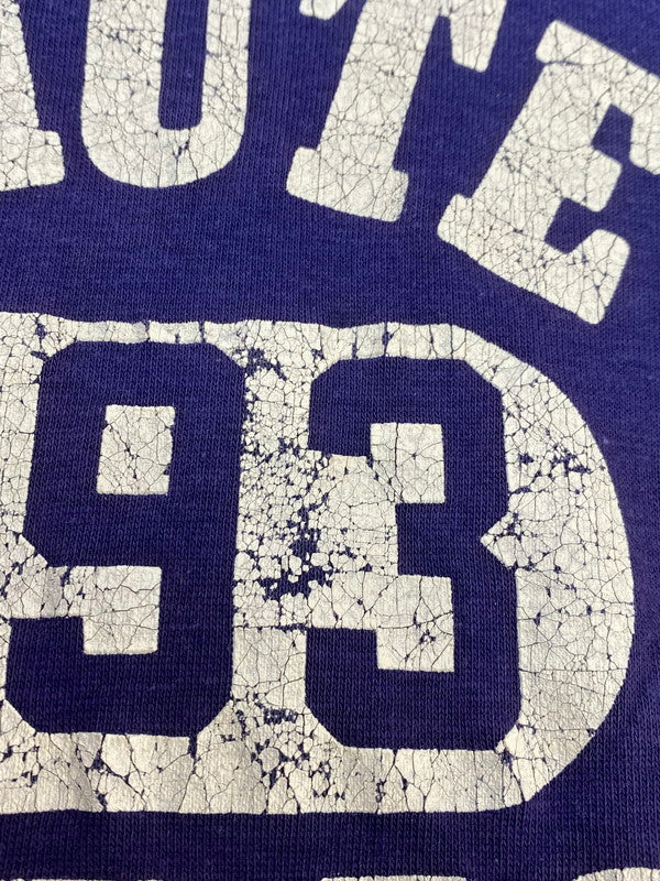 【ジャンク品】【メンズ】 Champion チャンピオン トリコタグ後期 USA製 80S REVERSIBLE COLLEGE LOGO T-SHIRT 1980年代 リバーシブル カレッジロゴ ティーシャツ 半袖Tシャツ 146-260410-KS-09-min サイズ：S カラー：ネイビー 万代Net店