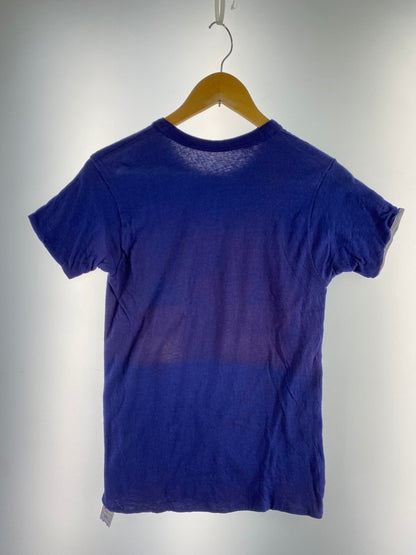【ジャンク品】【メンズ】 Champion チャンピオン トリコタグ後期 USA製 80S REVERSIBLE COLLEGE LOGO T-SHIRT 1980年代 リバーシブル カレッジロゴ ティーシャツ 半袖Tシャツ 146-260410-KS-09-min サイズ：S カラー：ネイビー 万代Net店