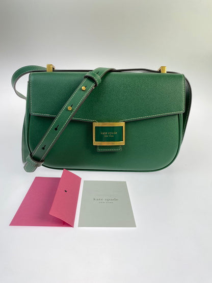 【LIFTる。景品】【中古品】【レディース】 Kate Spade ケイトスペード KATY MEDIUM CONVERTIBLE SHOULDER BAG K8829 ケイティ ミディアム コンバーチブル ショルダーバッグ ハンドバッグ鞄 188-240520-jt-12-min カラー：グリーン系 万代Net店