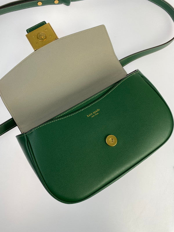 【LIFTる。景品】【中古品】【レディース】 Kate Spade ケイトスペード KATY MEDIUM CONVERTIBLE SHOULDER BAG K8829 ケイティ ミディアム コンバーチブル ショルダーバッグ ハンドバッグ鞄 188-240520-jt-12-min カラー：グリーン系 万代Net店