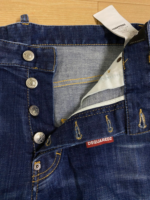 【中古品】【メンズ】 DSQUARED2 ディースクエアード CLASSIC KENNY JEAN S74LB0506 クラシック ケニー デニム パンツ ボトムス 152-240511-yn-08-min サイズ：50 カラー：インディゴ 万代Net店