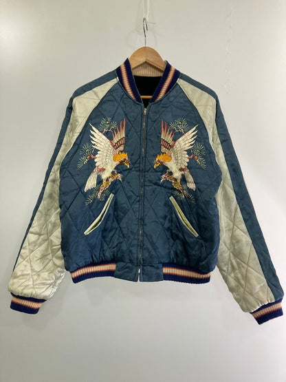 【中古品】【メンズ】 東洋エンタープライズ トーヨーエンタープライズ  LIMITED EDITION  500着限定 虎×鷲 別珍 SOUVENIR JACKET M18686 M品番 アウター スカジャン 145-240502-jt-10-min サイズ：M カラー：ブラック /ブルー系 万代Net店