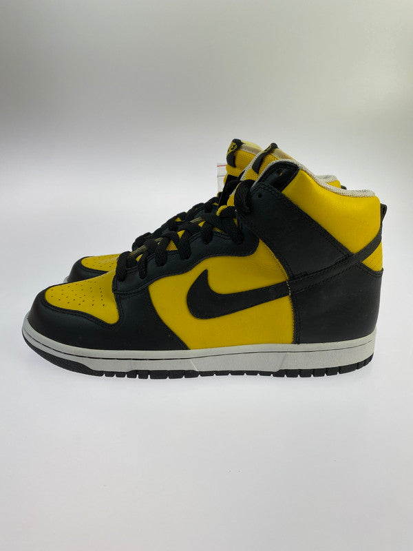 【中古美品】【メンズ】 NIKE ナイキ 2005年製 DUNK HIGH 309432-701 ダンクハイ スニーカー 靴 160-240508-jt-13-min サイズ：US 8.5 26.5cm カラー：VARSITY MAIZE/BLACK/WHITE 万代Net店