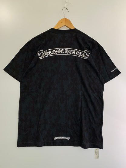 【中古美品】【メンズ】 CHROME HEARTS クロムハーツ 24SS GRAVEYARD CEMETERY CROSS TEE グレイブヤードセメタリークロスTシャツ 半袖Tシャツ トップス 190-240516-yn-19-min サイズ：L カラー：ブラック 万代Net店