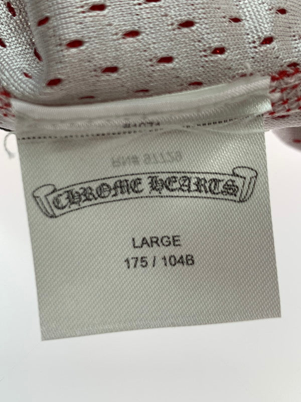 【中古美品】【メンズ】 CHROME HEARTS クロムハーツ 24SS PRO FORM TEAM BASKETBALL JERSEY MATTY BOY マッティボーイ メッシュジャージ タンクトップ トップス 190-240516-yn-22-min サイズ：L カラー：レッド 万代Net店