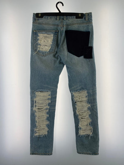 【中古品】【メンズ】  PUMA × XO THE WEEKND DENIM PANTS プーマ ザ ウィークエンド デニムパンツ ボトムス 153-240717-yn-07-min サイズ：US 30 カラー：ライトインディゴ 万代Net店