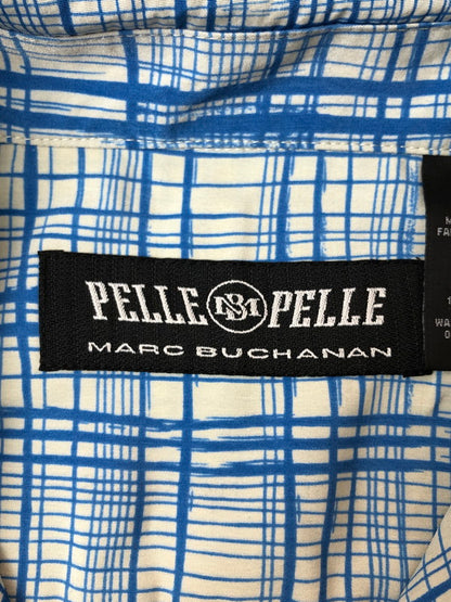 【中古品】【メンズ】 PELLE PELLE MARC BUCHANAN ペレペレ マーク・ブキャナン SS SHIRT シャツ 146-260423-zi-24-min サイズ：L カラー：ブルー系 万代Net店