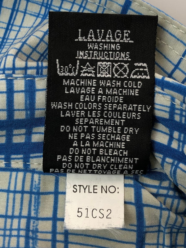 【中古品】【メンズ】 PELLE PELLE MARC BUCHANAN ペレペレ マーク・ブキャナン SS SHIRT シャツ 146-260423-zi-24-min サイズ：L カラー：ブルー系 万代Net店