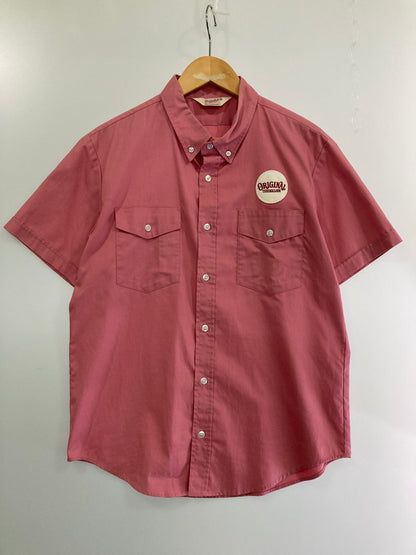 【中古品】【メンズ】 TENDERLOIN テンダーロイン T-WORK SHT SS ワークシャツ トップス 半袖シャツ 142-240502-jt-07-min サイズ：XS カラー：ピンク系 万代Net店