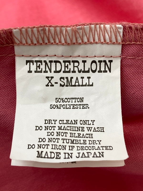 【中古品】【メンズ】 TENDERLOIN テンダーロイン T-WORK SHT SS ワークシャツ トップス 半袖シャツ 142-240502-jt-07-min サイズ：XS カラー：ピンク系 万代Net店