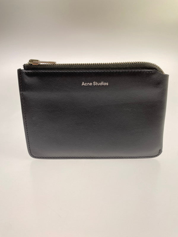 【中古品】【メンズ】 ACNE STUDIOS アクネストゥディオズ LEATHER MULTI WALLET レザー マルチ ウォレット 財布 コインケース 201-240710-jt-10-min カラー：ブラック  万代Net店