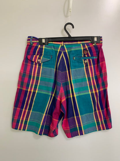【中古品】【メンズ】 Polo by Ralph Lauren ポロバイラルフローレン 初期紺タグ USA製 90's CLASSIC GOLF SHORTS 90年代 クラシックゴルフショーツ パンツ 157-260409-SH-05-min サイズ：32 カラー：マルチカラー 万代Net店