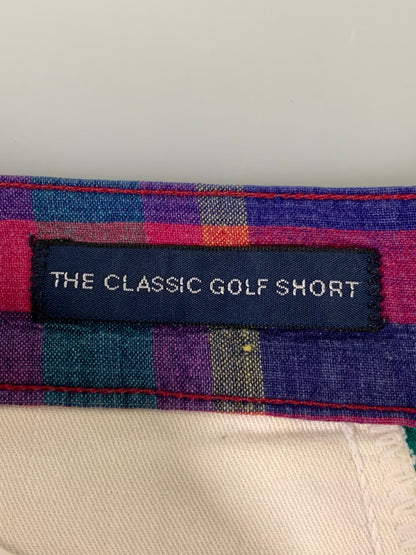 【中古品】【メンズ】 Polo by Ralph Lauren ポロバイラルフローレン 初期紺タグ USA製 90's CLASSIC GOLF SHORTS 90年代 クラシックゴルフショーツ パンツ 157-260409-SH-05-min サイズ：32 カラー：マルチカラー 万代Net店