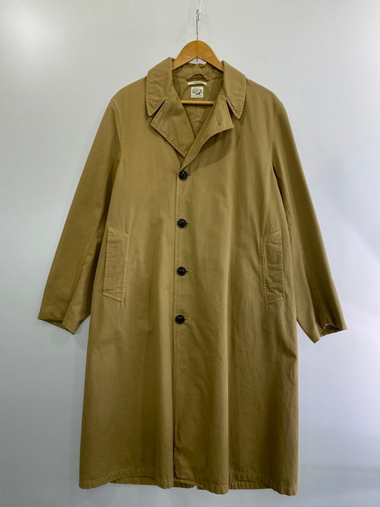 【中古品】【メンズ】  OR SLOW オアスロウ VINTAGE FIT SOUTIEN COLLAR COAT ステンカラーコート アウター コート 140-240619-jt-02-min サイズ：S カラー：ベージュ系 万代Net店