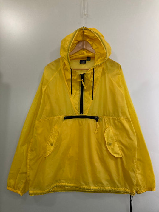 【中古品】【メンズ】  OLD GAP NYLON ANORAK JACKET ナイロン アノラック ジャケット  146-240704-me-02-min サイズ：XL カラー：イエロー 万代Net店