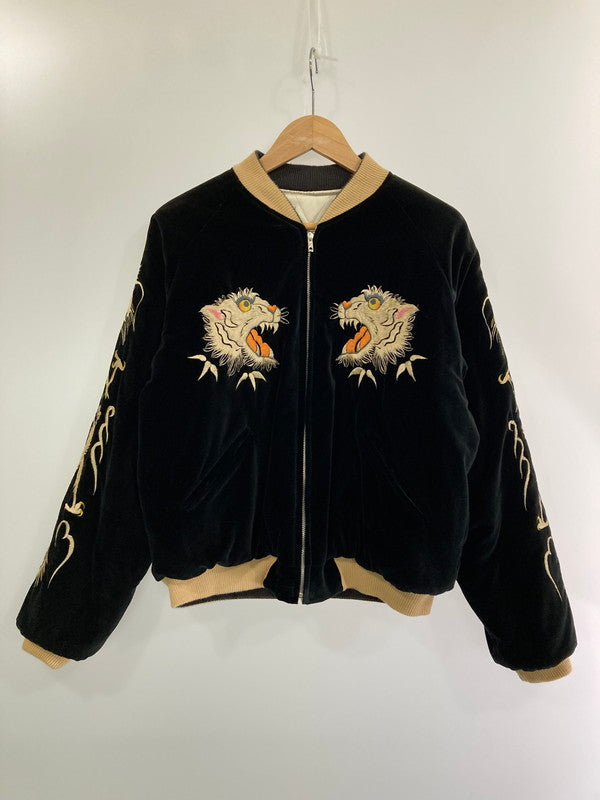 【中古品】【メンズ】  TAILOR TOYO REVERSIBLE SOUVENIR JACKET M18485 テーラー東洋 白虎 龍 日本地図 鷹リバーシブル スーベニアジャケット スカジャン アウター 145-240516-yn-11-min サイズ：M カラー：ブラック/アイボリー 万代Net店