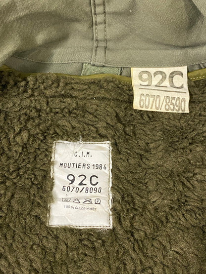 【中古】【メンズ】  FRENCH ARMY 6070 8590 WAREIN LILLE1986 FIELD COAT フランス軍 ライナー付き フィールドコート アウター 146-240806-yn-10-min カラー：オリーブグリーン 万代Net店