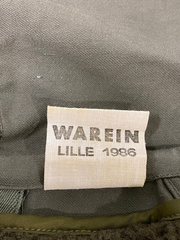 【中古】【メンズ】  FRENCH ARMY 6070 8590 WAREIN LILLE1986 FIELD COAT フランス軍 ライナー付き フィールドコート アウター 146-240806-yn-10-min カラー：オリーブグリーン 万代Net店