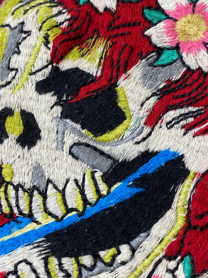 【中古品】【メンズ】 ED HARDY エドハーディ ED HARDY FLORAL SKULL JEANS フローラル スカル ジーンズ ブラックデニム 157-240617-cn-27-min サイズ：W36 カラー：ブラック 万代Net店