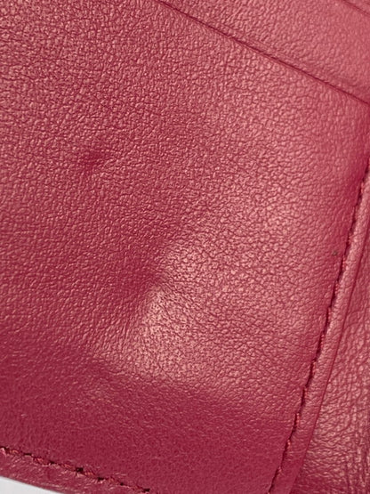 【LIFTる。景品】【中古】【レディース】 BOTTEGAVENETA ボッテガヴェネタ パデッド ミニウォレット 二つ折り財布 181-240621-me-07-min カラー：ワインレッド系 万代Net店