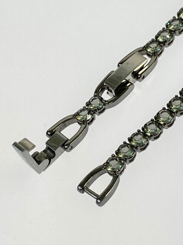 【中古美品】【レディース】 SWAROVSKI スワロフスキー TENNIS DELUXE BRACELET 5514655 テニス デラックス ブレスレット アクセサリー 192-240521-yn-18-min カラー：シルバー 万代Net店