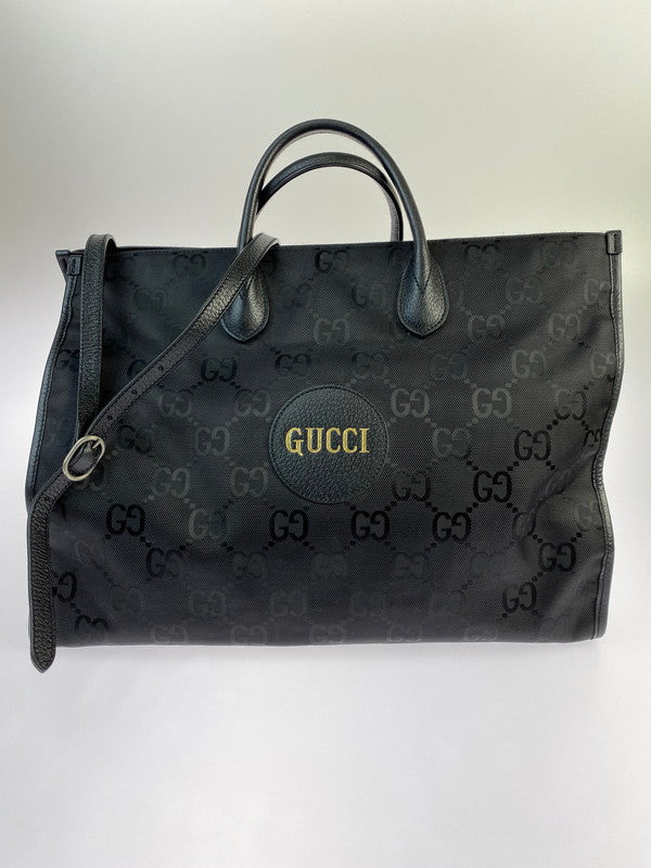 【中古品】【メンズ/レディース】 GUCCI グッチ OFF THE GRID 2WAY オフザグリット 鞄 トートバッグ 180-240513-jt-12-min カラー：ブラック 万代Net店