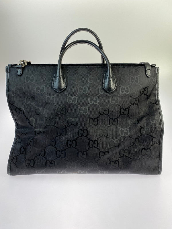 【中古品】【メンズ/レディース】 GUCCI グッチ OFF THE GRID 2WAY オフザグリット 鞄 トートバッグ 180-240513-jt-12-min カラー：ブラック 万代Net店