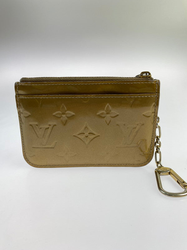 【中古品】【メンズ/レディース】 LOUIS VUITTON ルイ・ヴィトン ヴェルニ ポシェット・クレNM M91463 CA2132 キーリング付き コインケース 179-240617-yn-07-min カラー：ゴールド 万代Net店