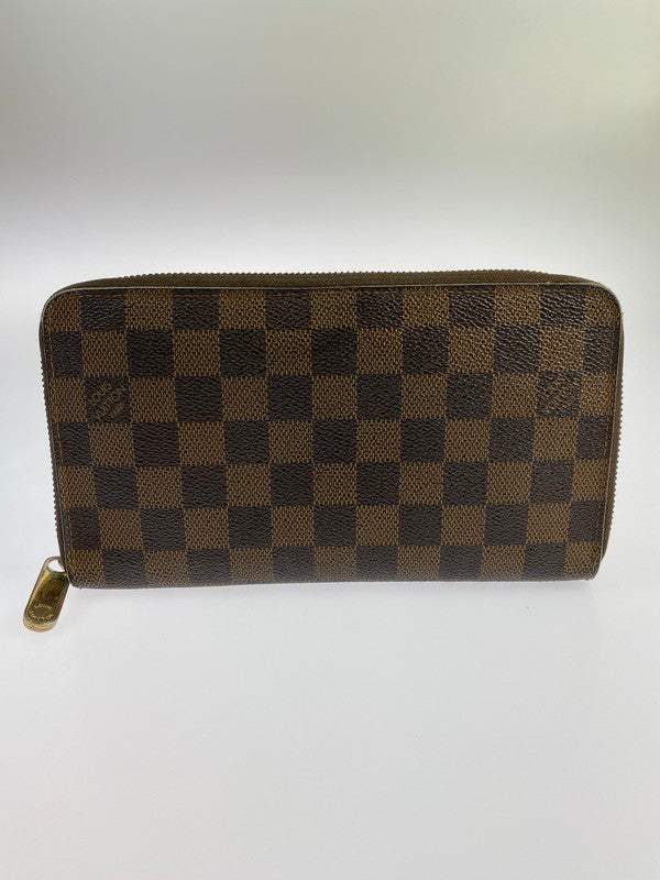 【中古品】【メンズ】 LOUIS VUITTON ルイ・ヴィトン ダミエ ジッピー オーガナイザー N60003 VI0085 長財布 179-240617-yn-05-min カラー：ブラウン 万代Net店