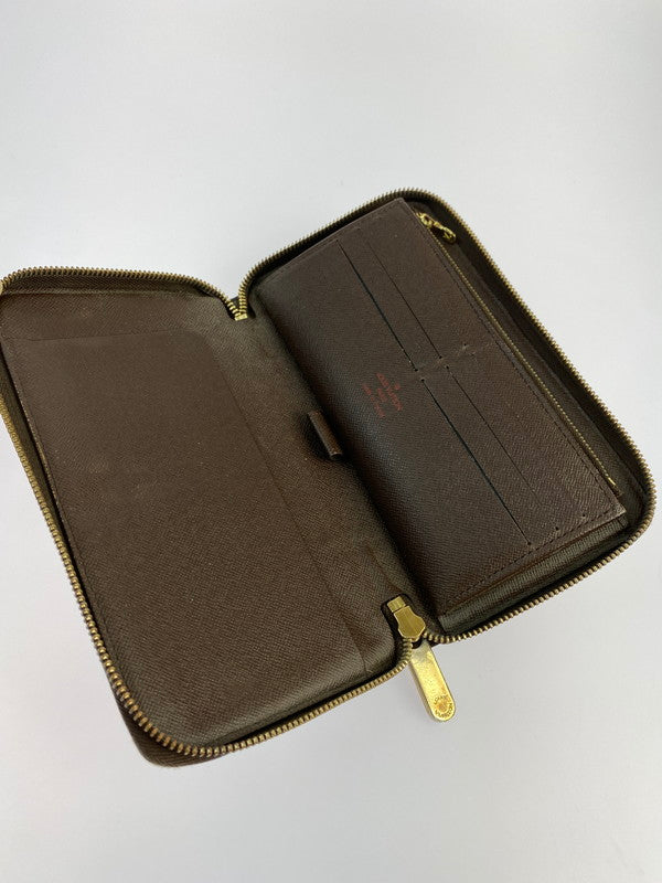 【LIFTる。景品】【中古品】【メンズ】 LOUIS VUITTON ルイ・ヴィトン ダミエ ジッピー オーガナイザー N60003 VI0085 長財布 179-240617-yn-05-min カラー：ブラウン 万代Net店