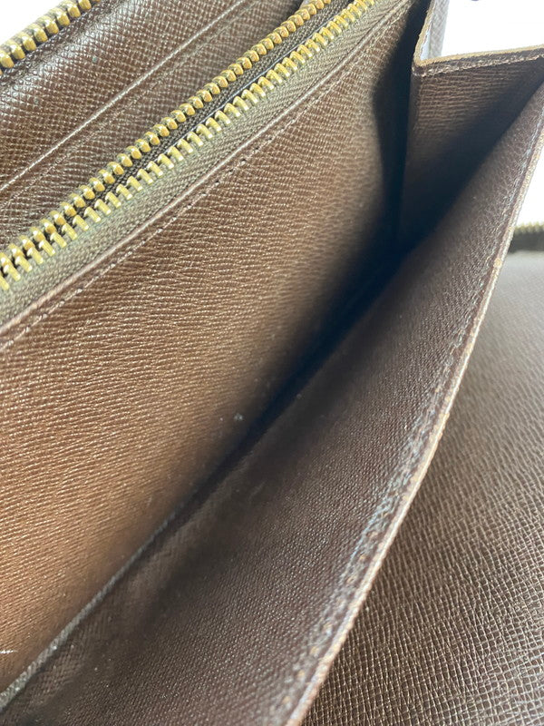 【LIFTる。景品】【中古品】【メンズ】 LOUIS VUITTON ルイ・ヴィトン ダミエ ジッピー オーガナイザー N60003 VI0085 長財布 179-240617-yn-05-min カラー：ブラウン 万代Net店