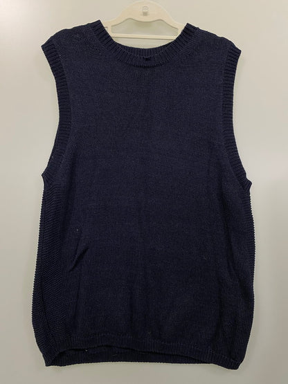 【中古品】【レディース】 PHLANNEL KNIT VEST B117A0050022100 フランネル ニットベスト トップス 170-240808-yn-11-min サイズ：M カラー：ネイビー 万代Net店