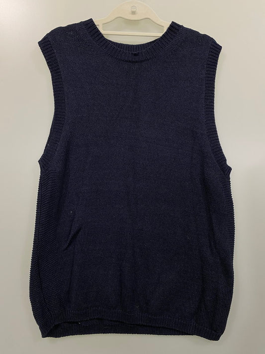 【中古品】【レディース】 PHLANNEL KNIT VEST B117A0050022100 フランネル ニットベスト トップス 170-240808-yn-11-min サイズ：M カラー：ネイビー 万代Net店