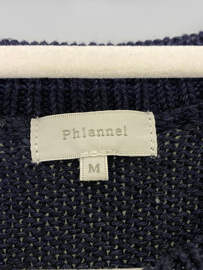【中古品】【レディース】 PHLANNEL KNIT VEST B117A0050022100 フランネル ニットベスト トップス 170-240808-yn-11-min サイズ：M カラー：ネイビー 万代Net店