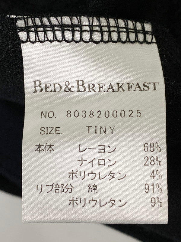 【中古品】【レディース】 BED＆BREAKFAST ベッドアンドブレックファスト 8038200025 STANDARD SLIM JERSEY PANTS スタンダードスリム ジャージーパンツ ボトムス 171-240727-me-09-min サイズ：TINY カラー：ブラック 万代Net店