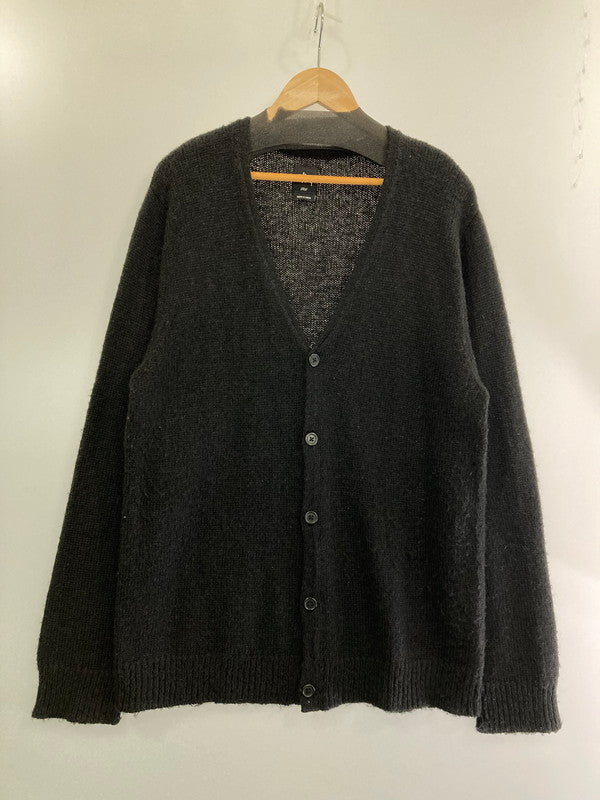 【中古品】【メンズ】 STUSSY ステューシー ACRYLIC MOHAIR CARDIGAN アクリル モヘア カーディガン トップス 142-240529-yn-05-min サイズ：L カラー：ブラック 万代Net店