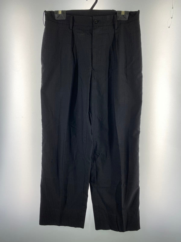 【中古品】【メンズ】 Y's ワイズ MZ-P-03-106 STRIPE SLACKS ストライプスラックス ボトムス 151-240522-ab-03-min サイズ：3 カラー：ブラック系ストライプ 万代Net店