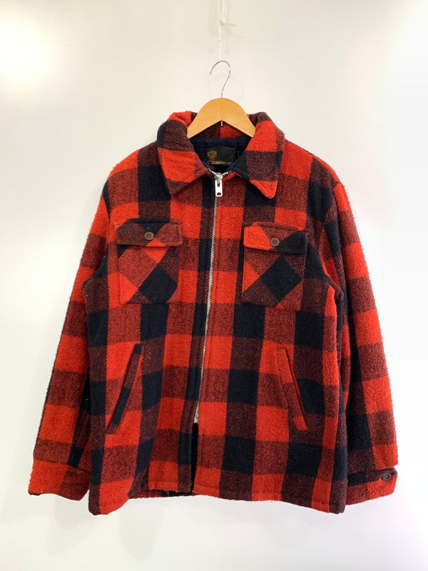 【現状渡し品】【メンズ】 ANDERSON-LITTLE リトルアンデルセン 60S BUFFALO CHECK HUNTING JACKET チェックジャケット アウター 146-240831-ks-36-min サイズ：サイズ不明 カラー：レッド系 万代Net店