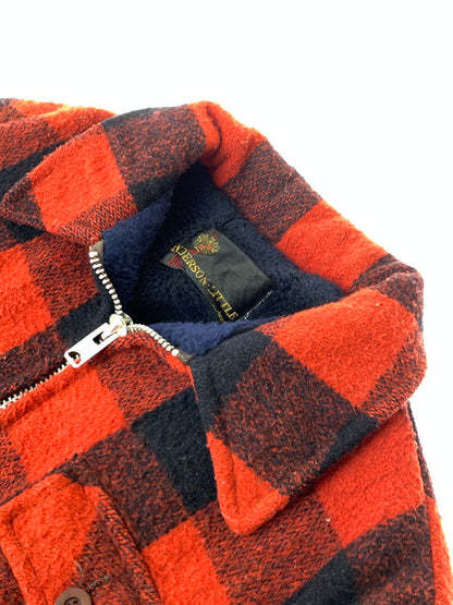 【中古品】【メンズ】  ANDERSON-LITTLE リトルアンデルセン 60S BUFFALO CHECK HUNTING JACKET チェックジャケット アウター 146-240831-ks-36-min サイズ：サイズ不明 カラー：レッド系 万代Net店