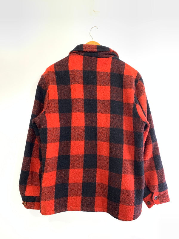 【中古品】【メンズ】  ANDERSON-LITTLE リトルアンデルセン 60S BUFFALO CHECK HUNTING JACKET チェックジャケット アウター 146-240831-ks-36-min サイズ：サイズ不明 カラー：レッド系 万代Net店