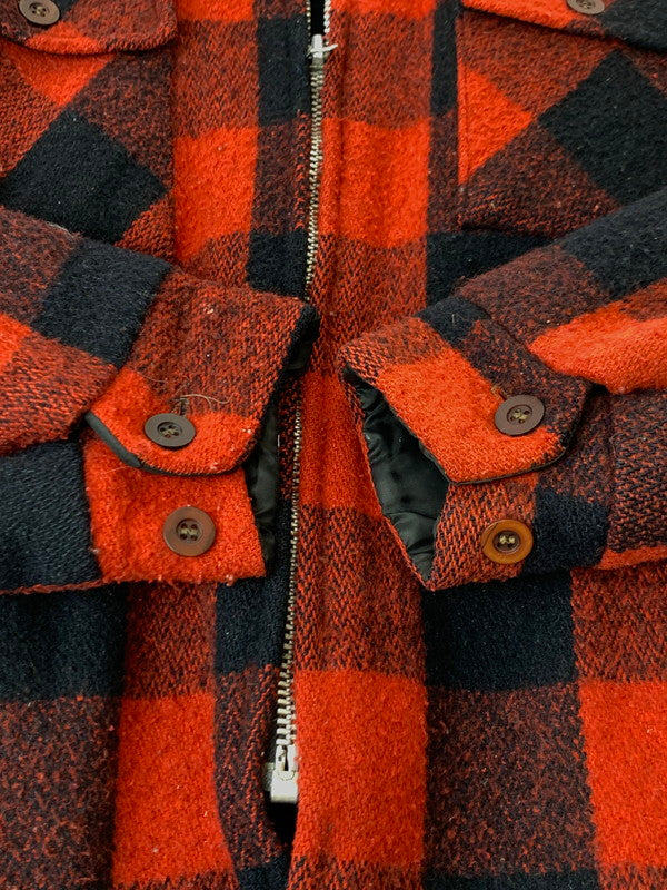 【現状渡し品】【メンズ】 ANDERSON-LITTLE リトルアンデルセン 60S BUFFALO CHECK HUNTING JACKET チェックジャケット アウター 146-240831-ks-36-min サイズ：サイズ不明 カラー：レッド系 万代Net店
