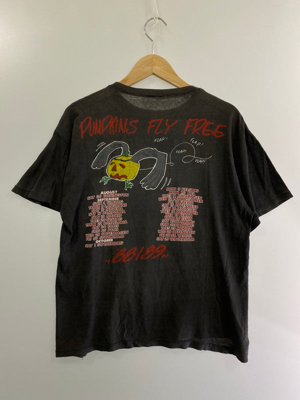 【中古品】【メンズ】  USED 80S"HELLOWEEN"PUNPKINS FLY FREE 88-89 TOUR T-SHIRT ハロウィン 1988-1989 ツアーTシャツ メタルバンド バンT 146-240617-cn-14-min カラー：ブラック 万代Net店