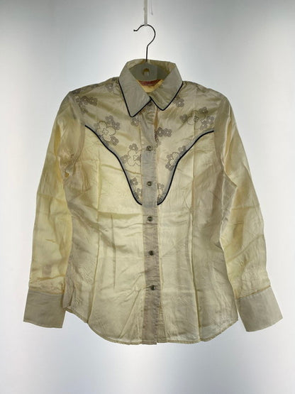 【現状渡し品】【レディース】 H BAR C エイチバーシー 60-70S WESTERN SHIRT ウエスタンシャツ 長袖トップス 170-250103-me-15-min サイズ：36 カラー：クリーム 万代Net店