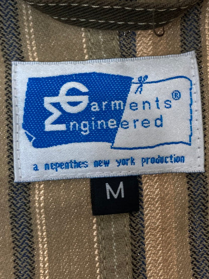 【中古品】【メンズ】 Engineered Garments エンジニアードガーメンツ STRIPED JACKET ストライプジャケット アウター 140-240520-yn-07-min サイズ：M カラー：ベージュ系 万代Net店