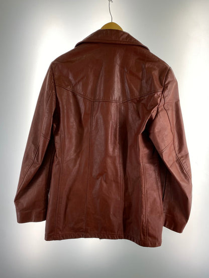 【現状渡し品】【メンズ】 R.SHERMAN アール シャーマン 70S SINGLE LEATHER COAT 1970年代 シングル レザー コート ヴィンテージ メンズ アウター 146-260410-KS-22-min サイズ：不明 カラー：ブラウン系 万代Net店