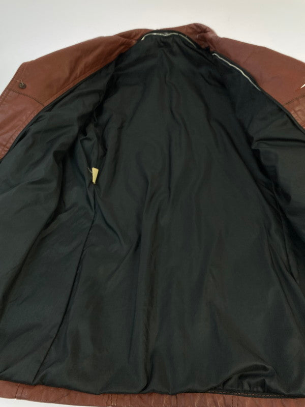 【現状渡し品】【メンズ】 R.SHERMAN アール シャーマン 70S SINGLE LEATHER COAT 1970年代 シングル レザー コート ヴィンテージ メンズ アウター 146-260410-KS-22-min サイズ：不明 カラー：ブラウン系 万代Net店