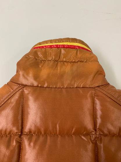 【現状渡し品】【メンズ】 UNKNOWN USED ユーズド 推定50-60S DOWN JACKET 推定50-60年代 ダウンジャケット 棒型TALON アウター 146-260617-yn-22-min サイズ：M カラー：ブラウン 万代Net店